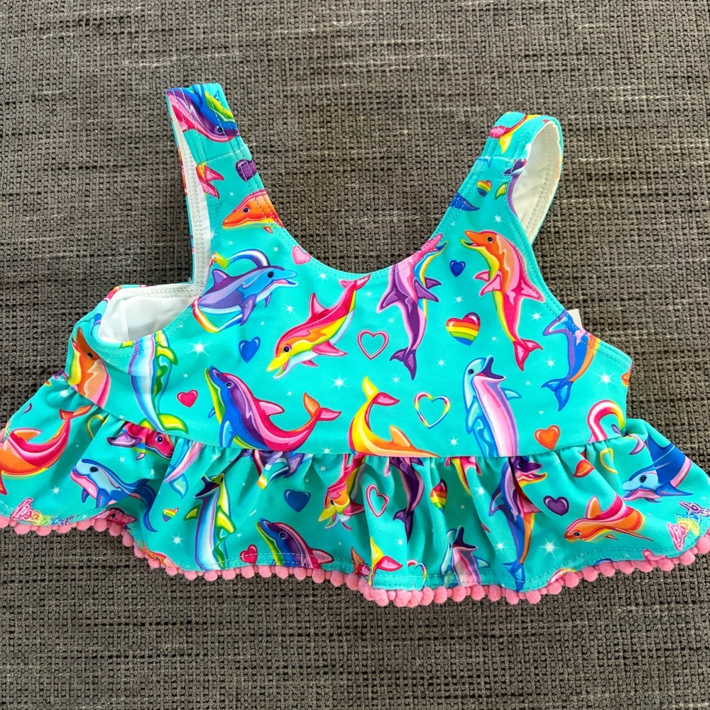 Posh Peanut X Lisa Frank Baby Swim top size 6-12 months